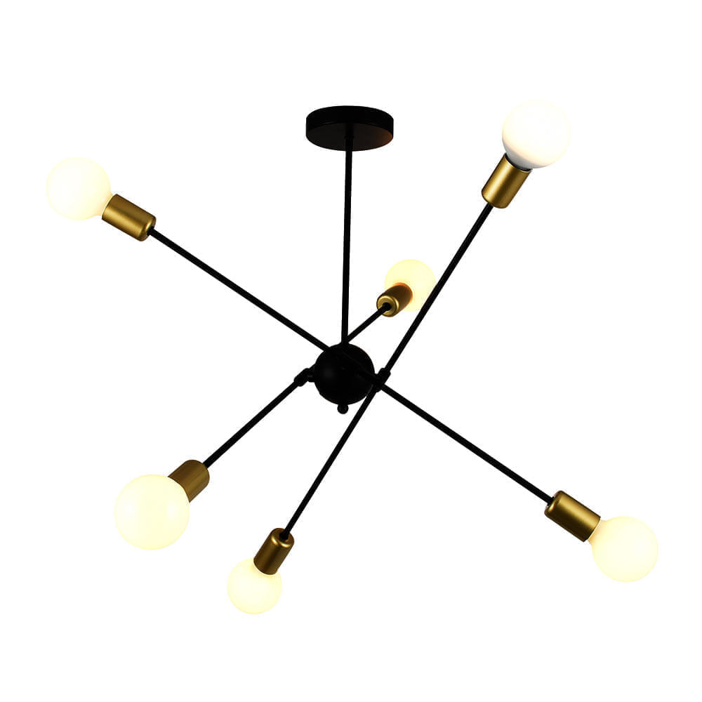Colgante onix Negro y Dorado E27 Lightech
