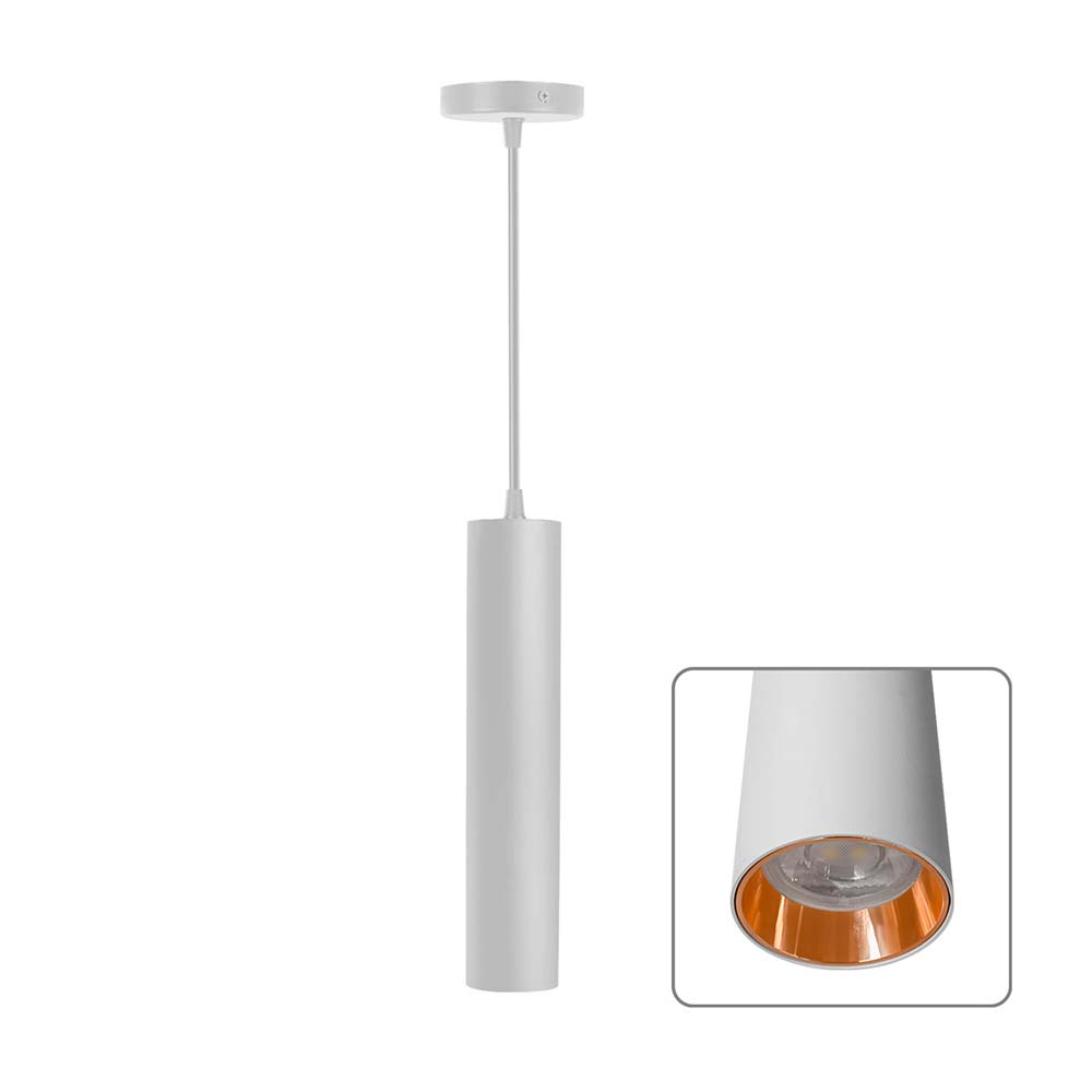Lámpara Colgante Tube socket GU10 blanco No incluye foco Lightech