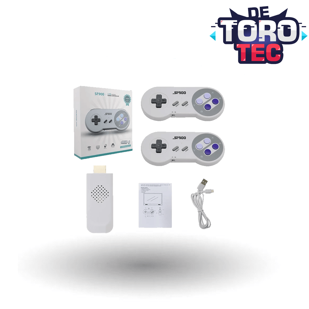 Consola Sf900 Juegos Retro Gris de 4GB