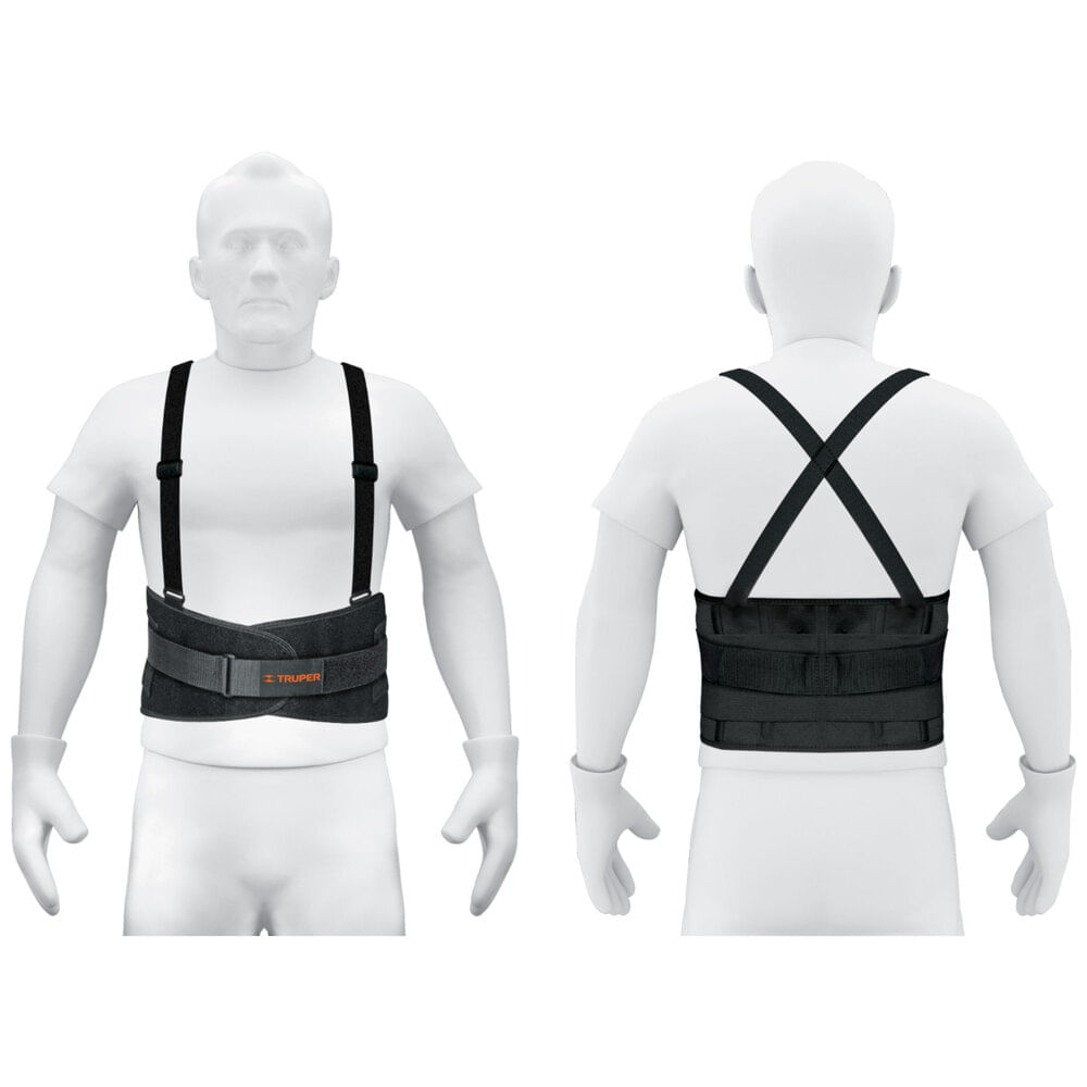 Faja Lumbar para Columna Espalda y Cintura talla M Truper 14216