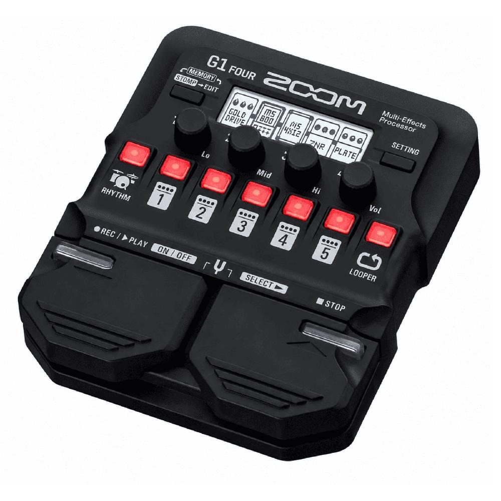 Pedal Multiefectos Zoom G1 Four para Guitarra Eléctrica