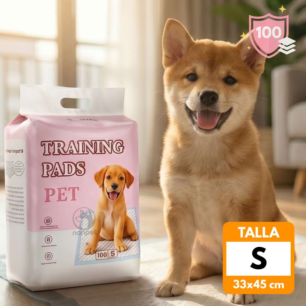 Pañal Piso para Perros 33x45cm Talla S 100und NANPET
