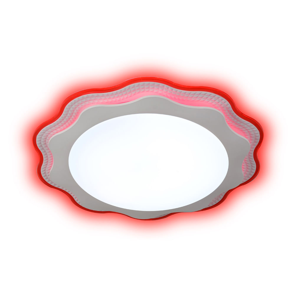 Plafón LED Infantil Dixon Modelo Ondas AORDECO2RJ24W Rojo Luz Fría