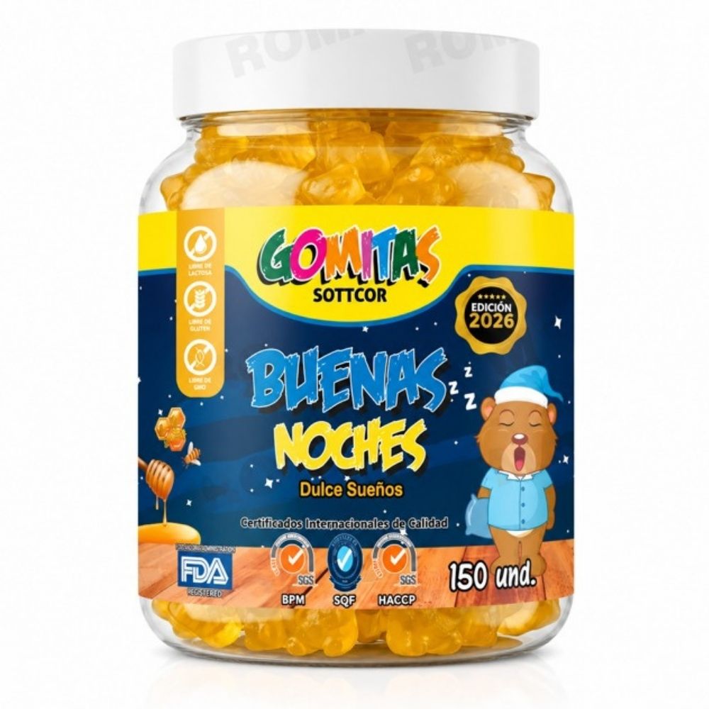 GOMITAS BUENAS NOCHES NIÑOS PARA ADULTOS 150 GOMITAS SOTTCOR LABS