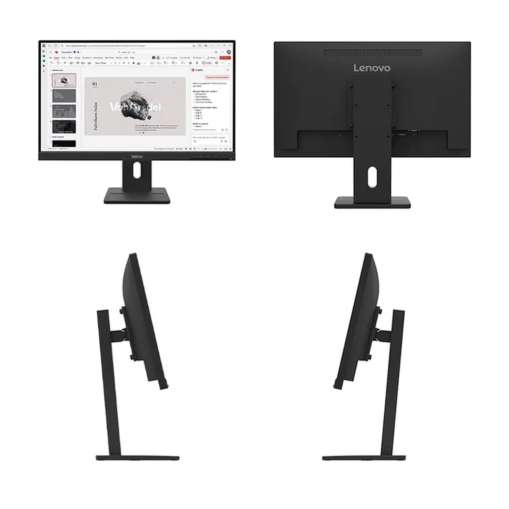 Monitor Lenovo ThinkVision E22-40, 21.5 1920x1080 WLED IPS, HDMIDPVGA Color Raven Black