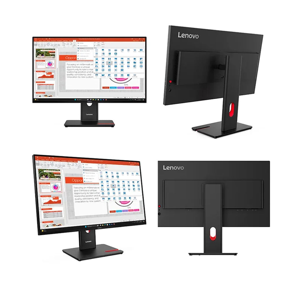 Monitor Plano Lenovo ThinkVision T27-40, 27 WLED FHD IPSHDMIDPVGAUSB-CUSB-BUSB-A x3