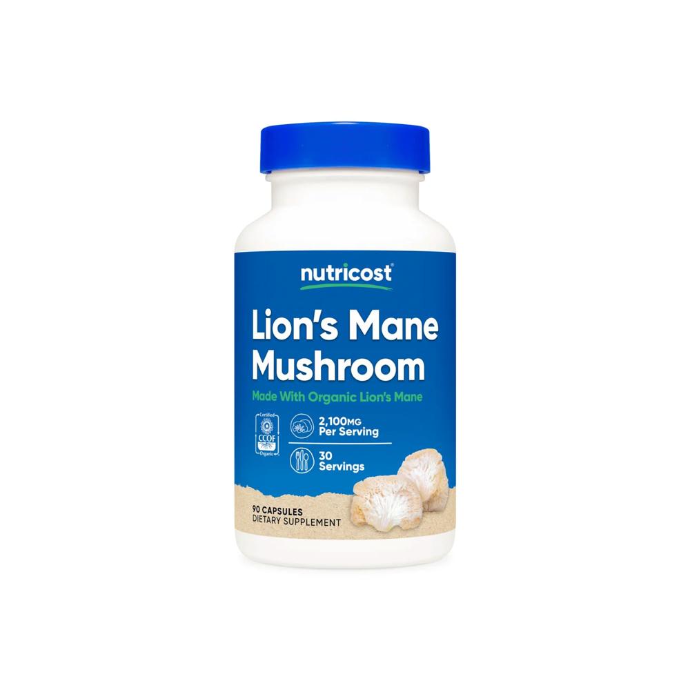 NUTRICOST Organic Lion's Mane MWO Capsules 700 MG 90 CAPS