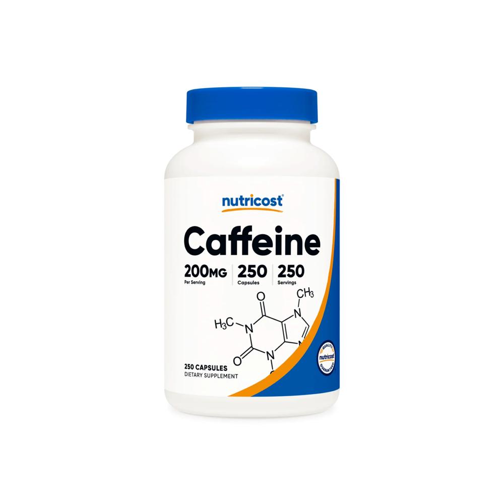 NUTRICOST CAFFEINE CAFEINA 250 CAPSULES 200 MG