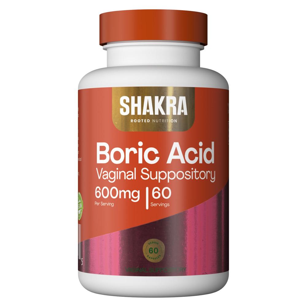 Shakra Boric Acid Suppository Supositorio de ácido bórico