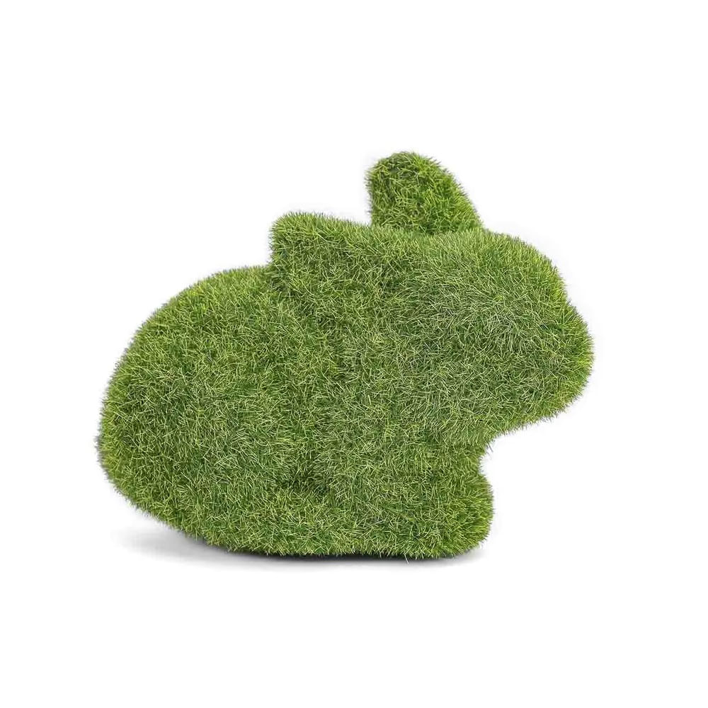 PASCUA - Conejo de espuma con gras artificial verde