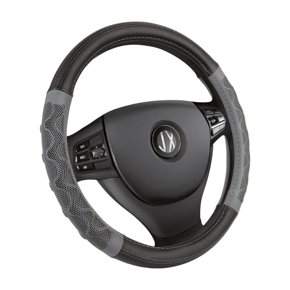Cobertor de volante Negro con agarre Gris PVC Werken