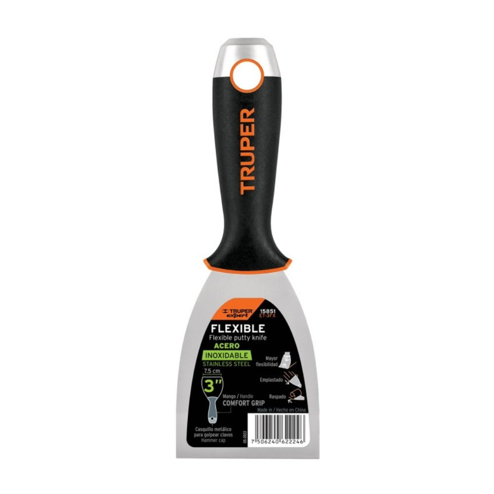 Espátula Flexible 3"" Comfort Grip Truper