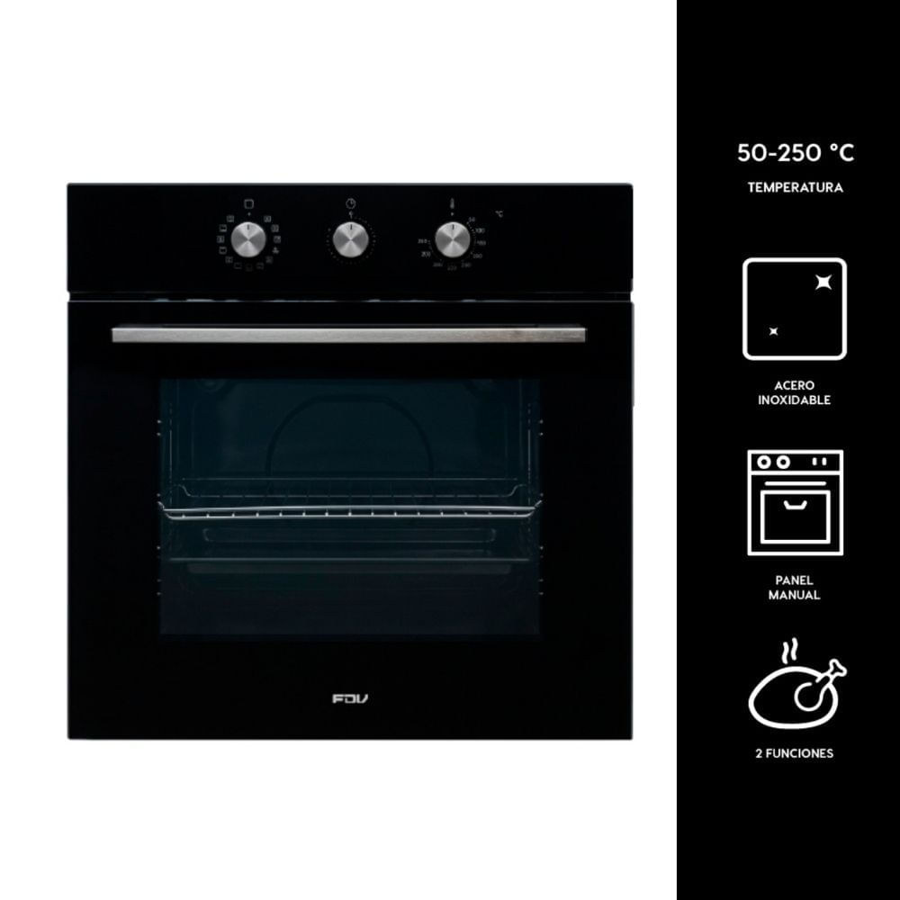 Horno Empotrable FDV GLP Black 80L