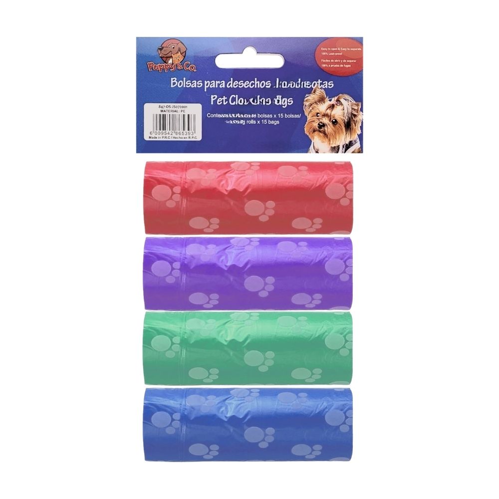 Bolsa de Desecho para Mascota 4 Rollos
