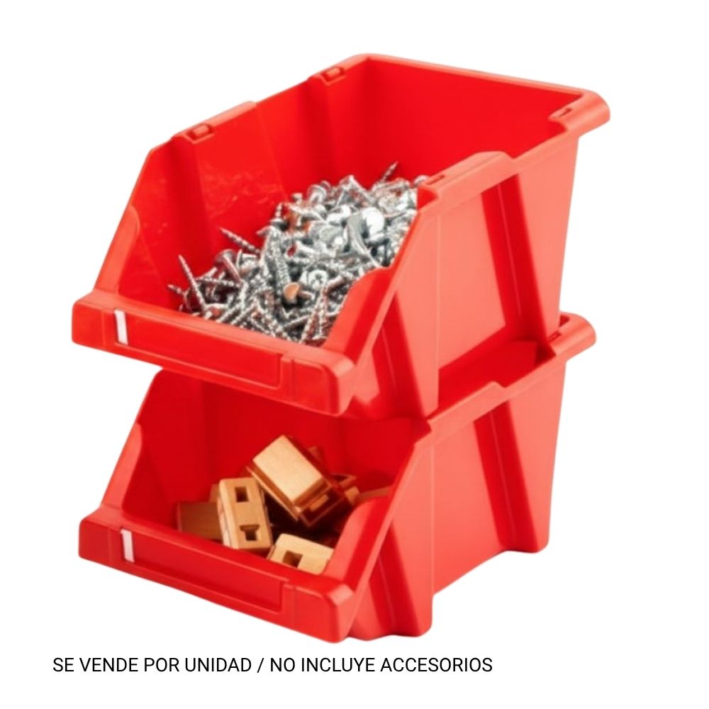 Organizatodo Apilable #15 Rojo Reyplast