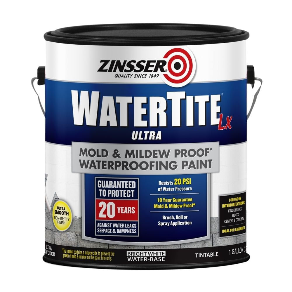 Pintura Impermeabilizante Brillante Blanco 3.7 litros Zinsser