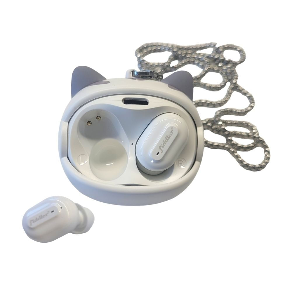 Audífono Bluetooth Cat Kawaii Rolling Face Fiddler
