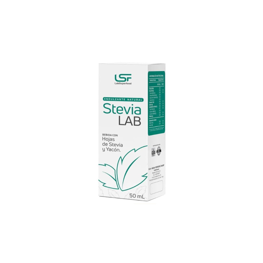 STEVIA LAB (EDULCORANTE A BASE DE STEVIA Y YACON) GOTERO X 50ML C/CAJA