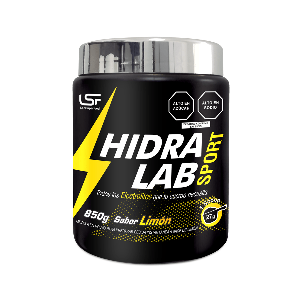 HIDRA LAB (REHIDRATANTE PARA DEPORTISTAS - ALTO EN ELECTROLITOS) X 850G - SABOR LIMON