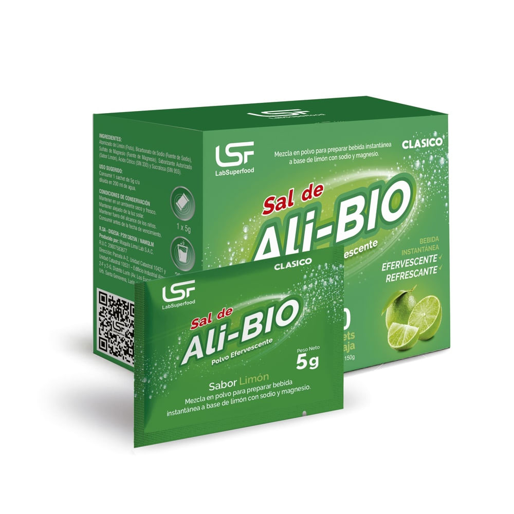 SAL DE ALI-BIO CAJA X 100 SACHETS ( NUEVO )