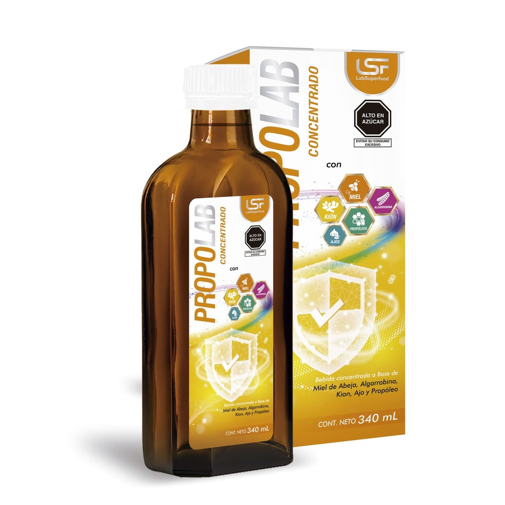 JARABE PROPOLAB (  MIEL ALGARROBINA Y KION ) CON CAJA X 340ML (NUEVO)