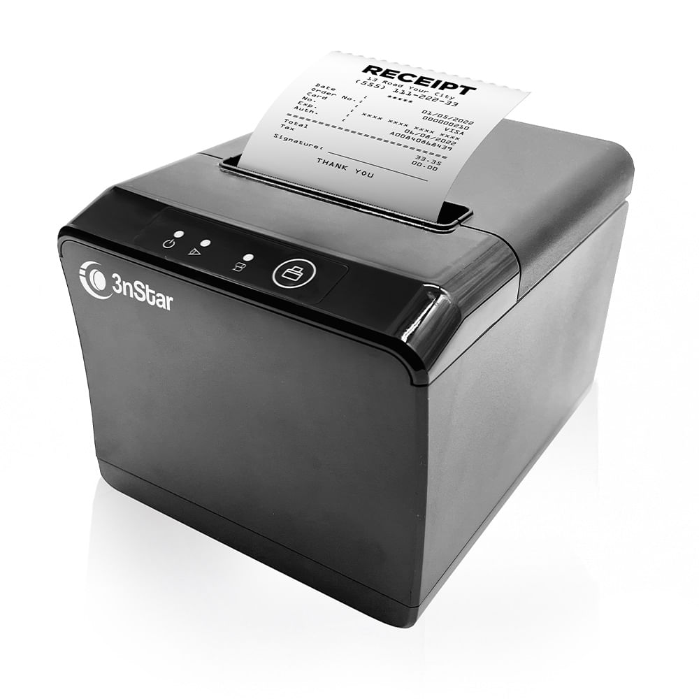 IMPRESORA TÉRMICA 3NSTAR RPT004 USB ETHERNET CORTE AUTOMÁTICO 203 DPI NEGRA