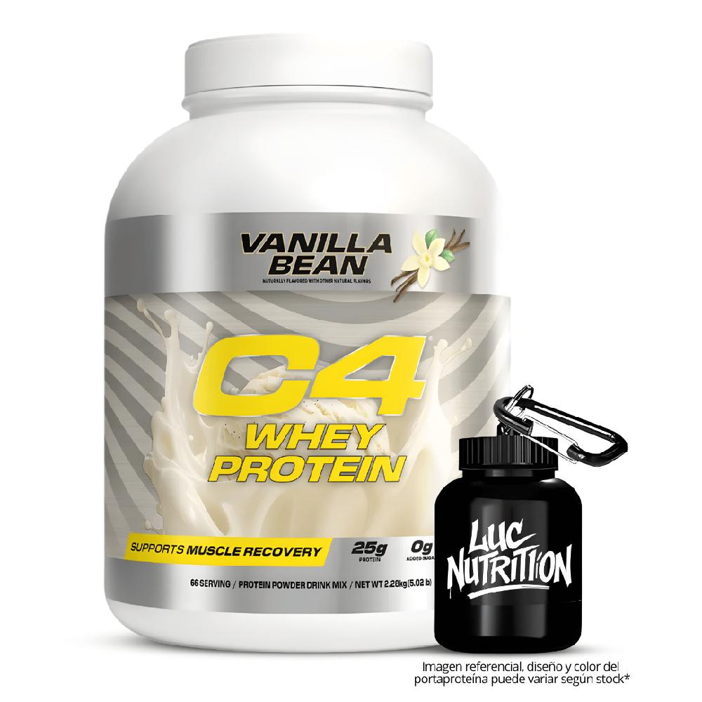 C4 Whey Protein 5 LB con Portaproteína - Vanilla Bean