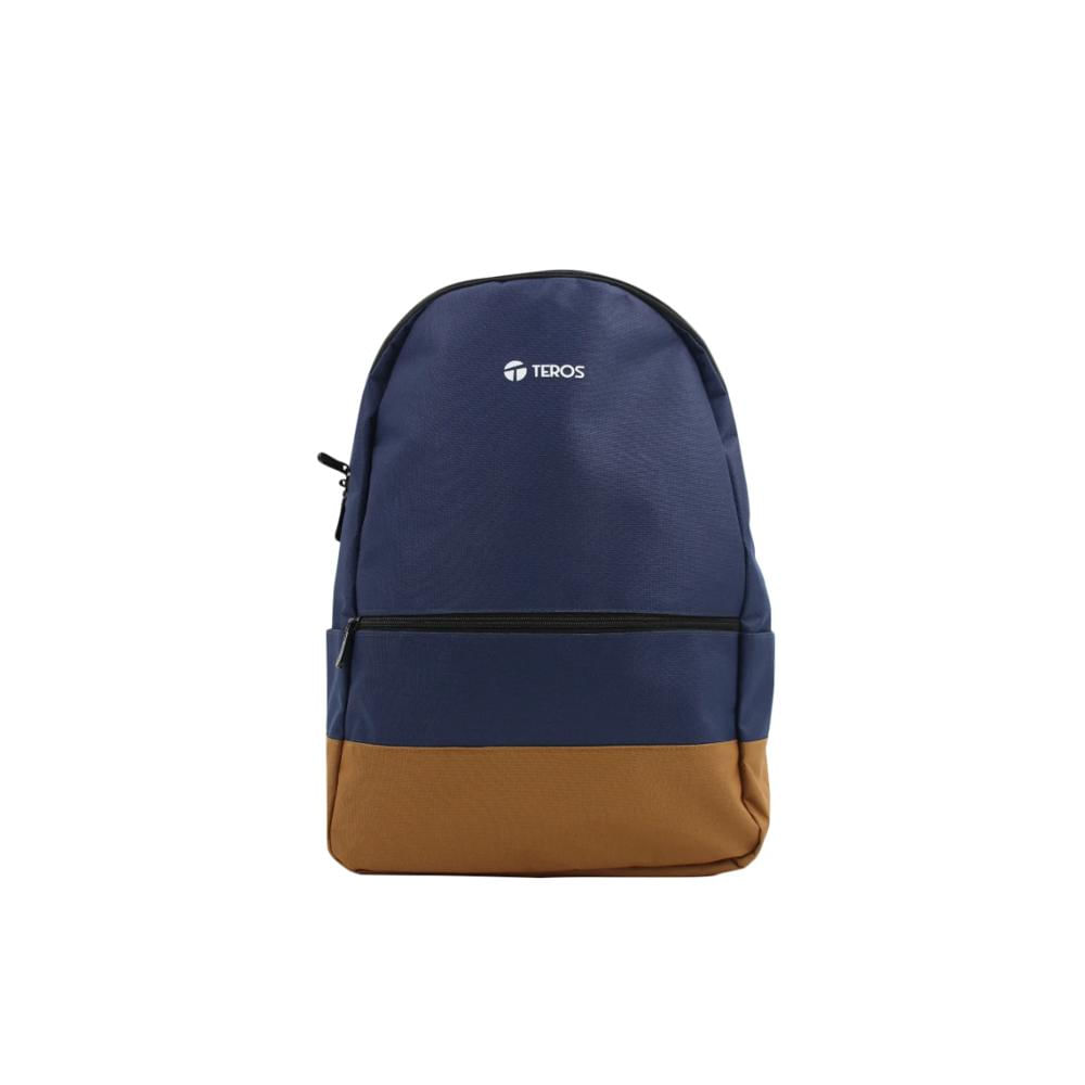 MOCHILA TEROS NOVA TE-ACS9019 PARA NOTEBOOKS DE HASTA 15.6 COLOR AZUL Y MARRÓN