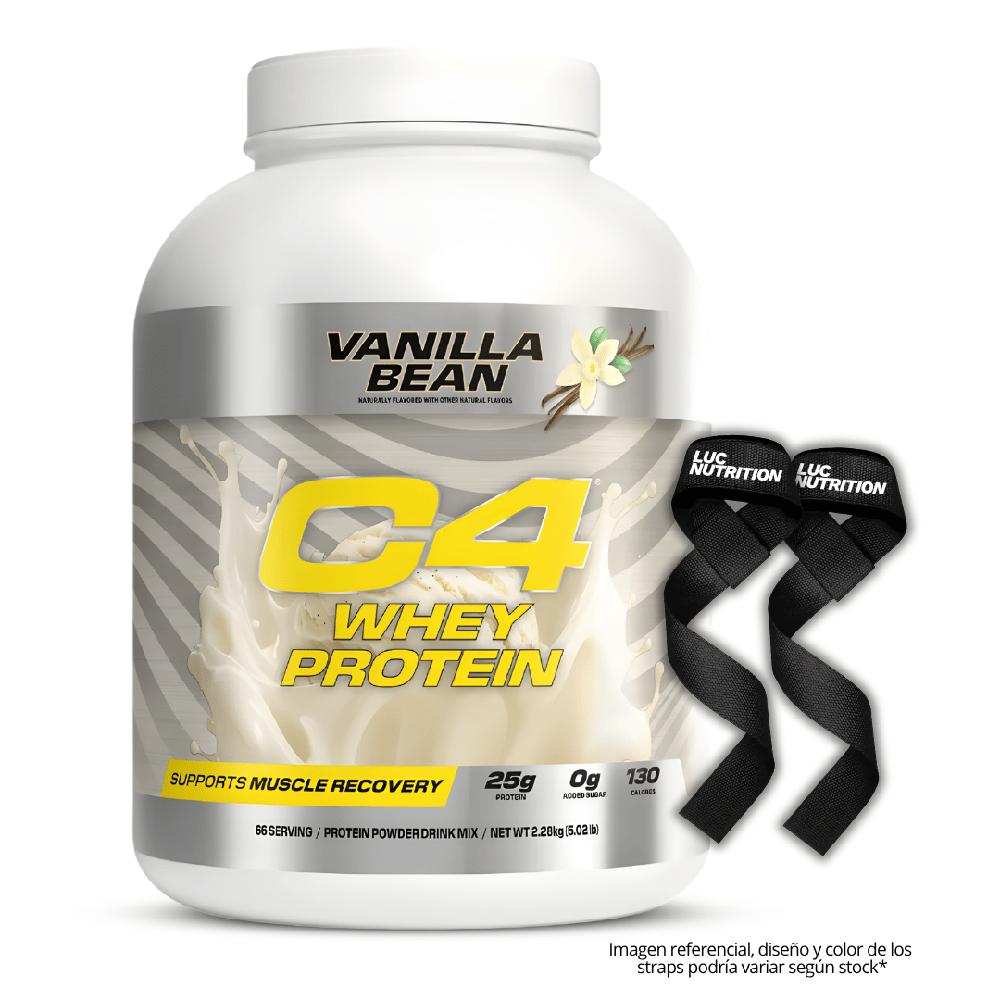 C4 Whey Protein 5 LB con Straps - Vanilla Bean