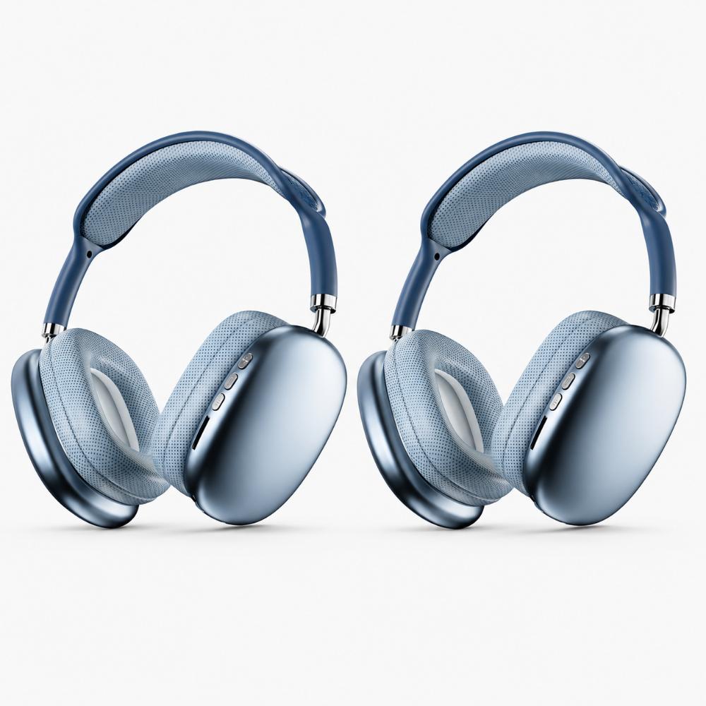 Set 2 Handsfree bluetooth P9 PLUS MAX Audifono Azul