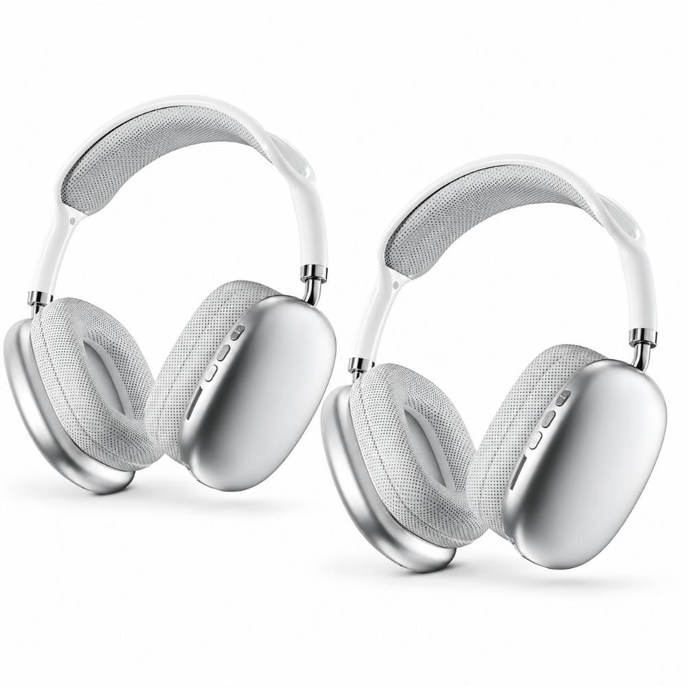 Set 2 Handsfree bluetooth P9 PLUS MAX Audifono Gris