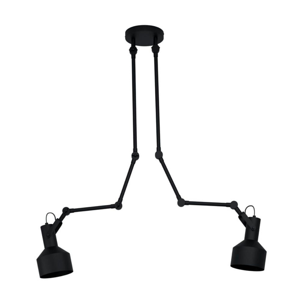 Lámpara de Techo EGLO Takeley Negro Moderno 2 Luces E27 28w