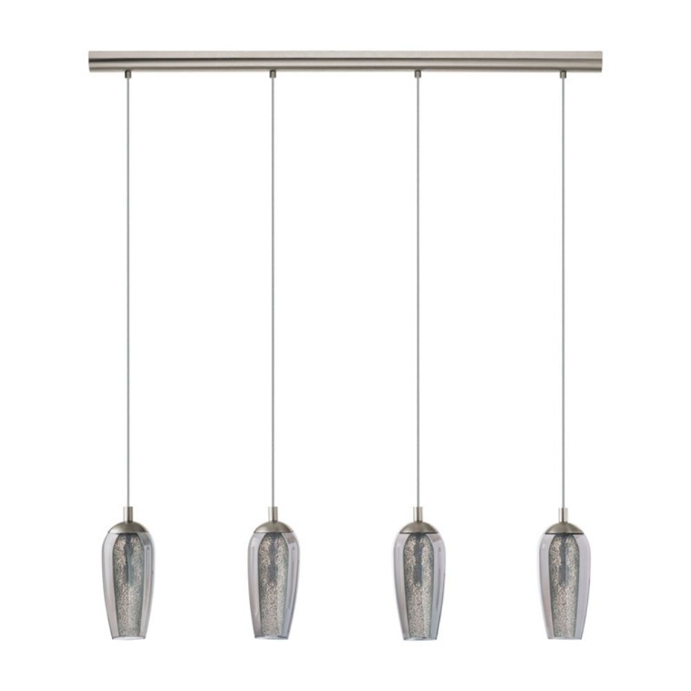 Lámpara Colgante EGLO Farsala Acero Plata 4 Luces LED G9