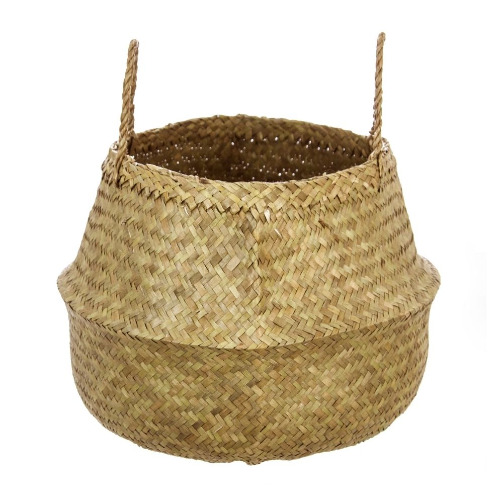 Canasta Plegable Fibra Natural 40x41cm Atmosphera