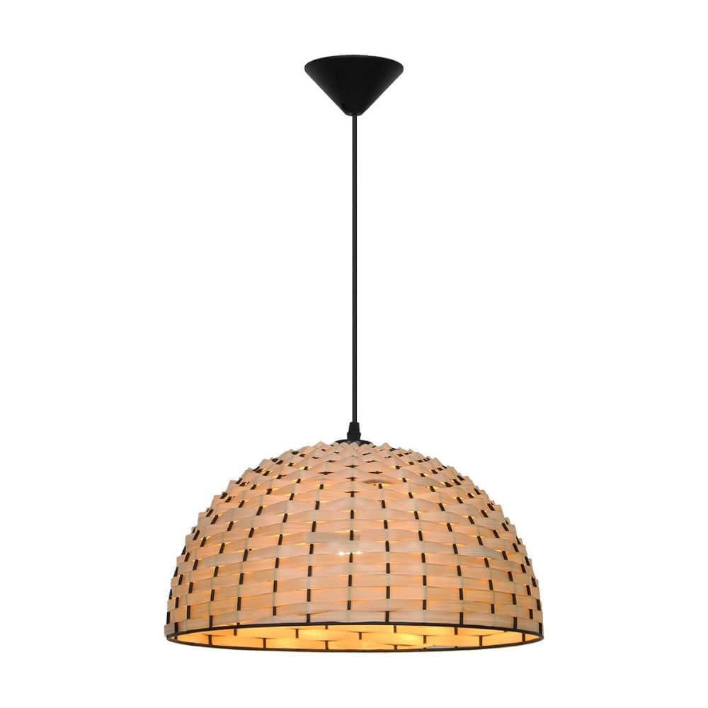 Lámpara Colgante Orange Nusa 1 Luz E27 Bambú