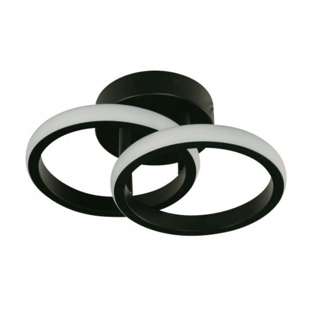 Lámpara Colgante LED Aros 18W 3CCT Negro de Ikelite