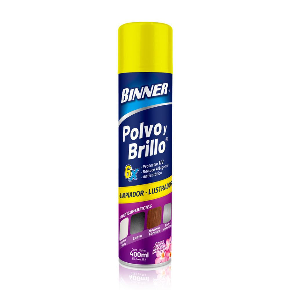 Limpiador Polvo Brillo Binner Flores 400ml