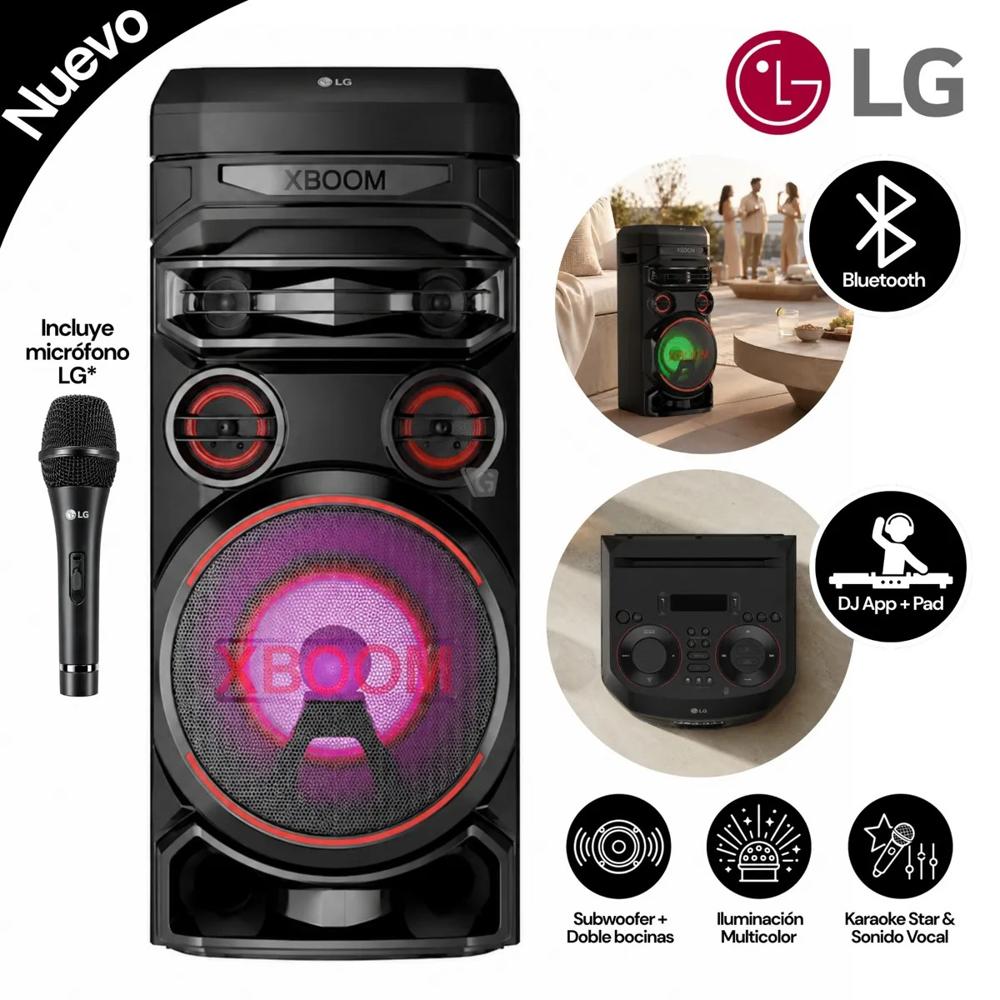 Torre de Sonido LG XBOOM con Bluetooth y Karaoke RNC7