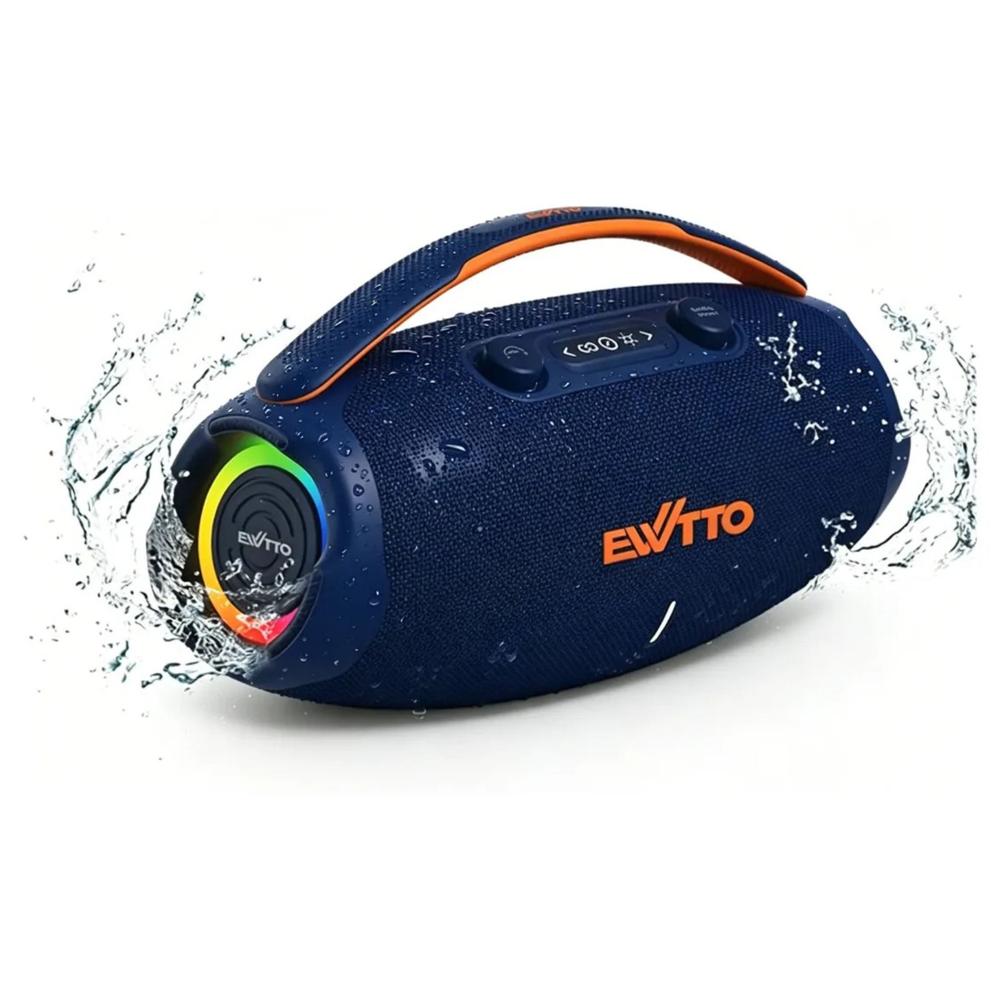 Parlante Bluetooth Ewtto Inalámbrico 60W BT-AUX-USB-TF  2 Bocinas de 78mm - EW-P463B - Azul