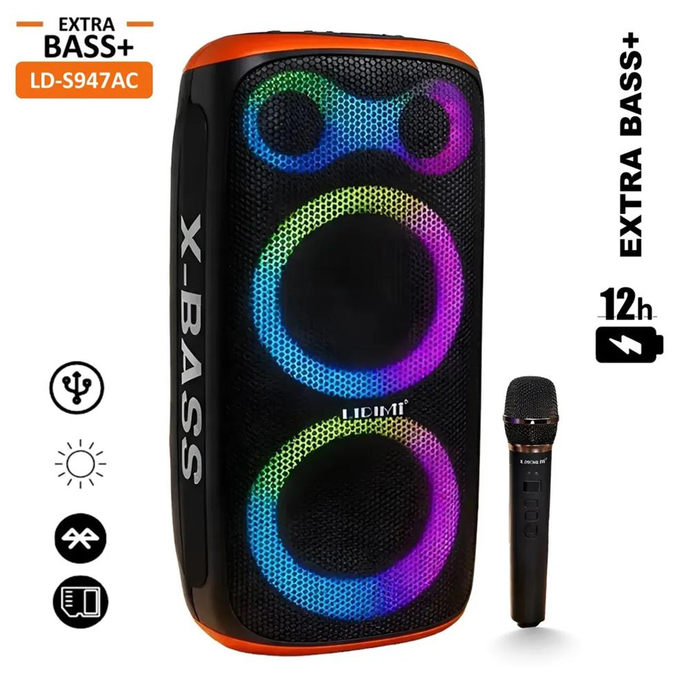 Parlante Portátil Bluetooth Lidimi LS-S947AC X-Bass USB Karaoke