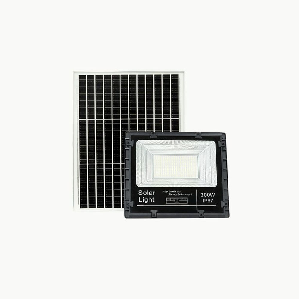 Reflector Solar 300w Led Profesional 8h Reales Panel Grande