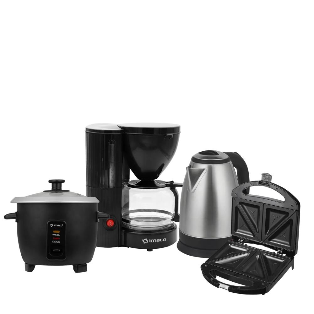 Cuatri-combo Arrocera  Sandwichera  Hervidor Cafetera Imaco