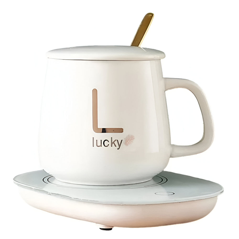 Taza Mug con Calentador - Blanco