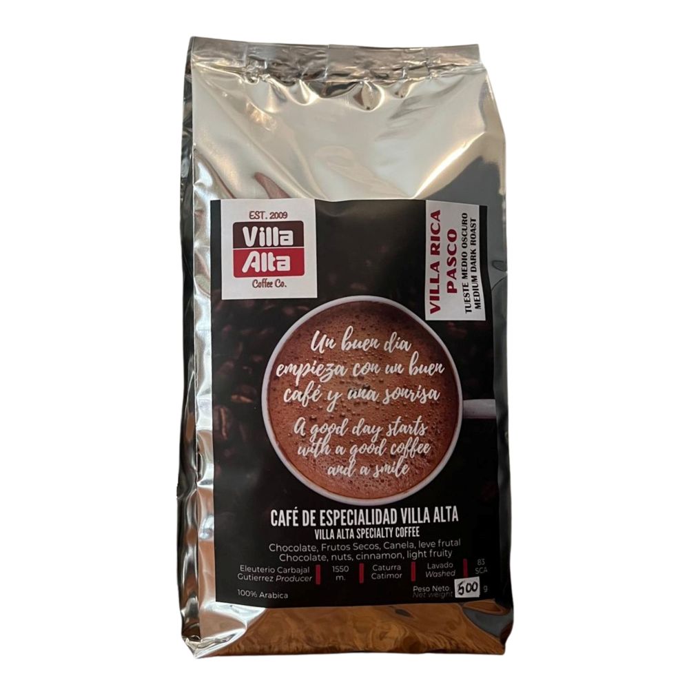 Café VILLA ALTA Origen Villa Rica Grano Tostado 500g