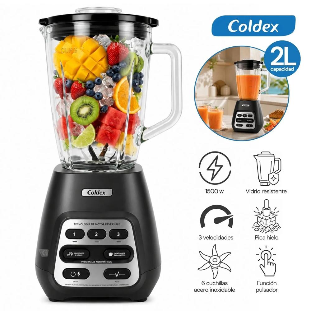 Licuadora coldex Pro 2litros 1500w