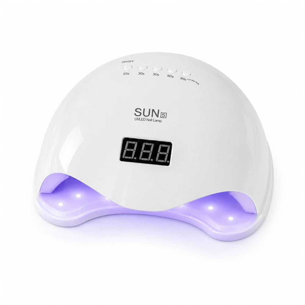 Secador de Uñas Profesional Grande UV-LED 48W Sensor Automático y Temporizador Inteligente Blanco