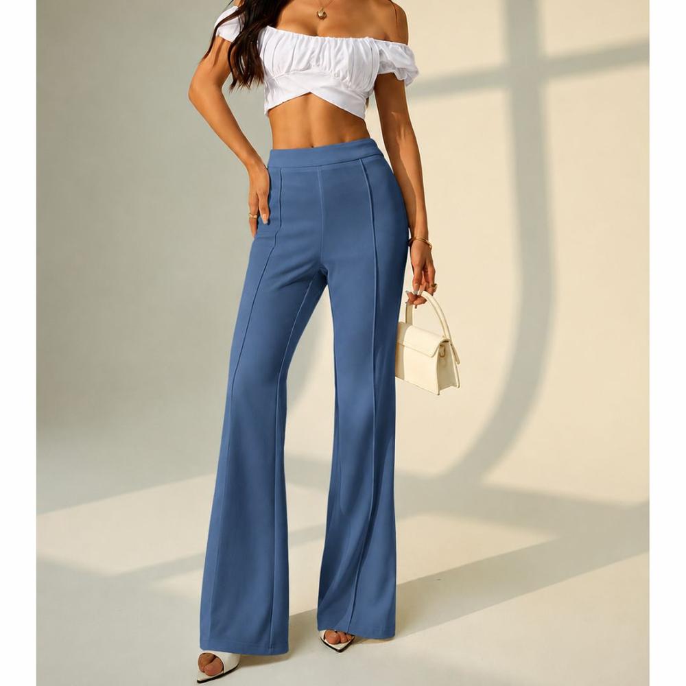 FLARE PANTS Pantalón Palazzo Scuba - Talla L