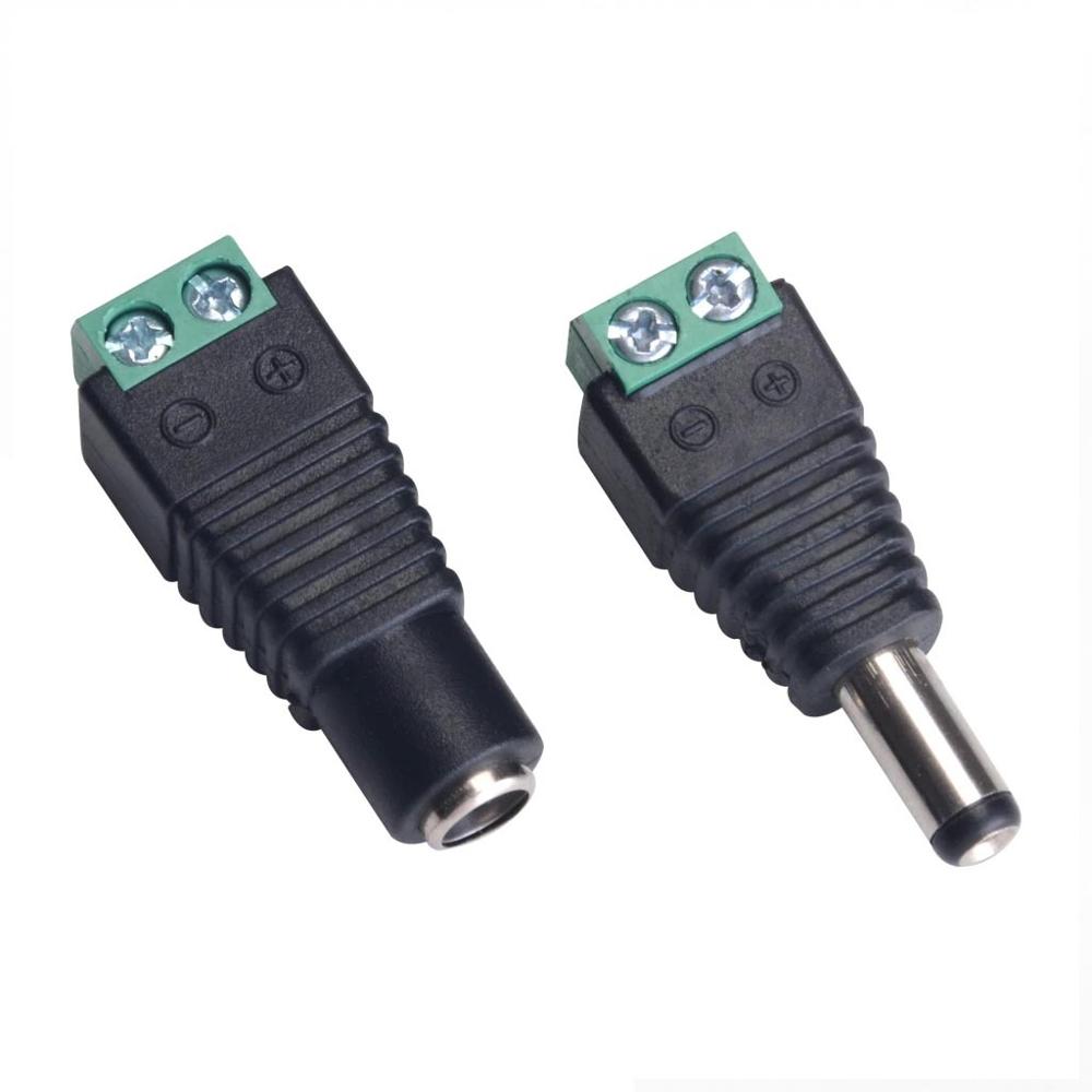 100 pares conector hembra macho DC para cable de camara CCTV