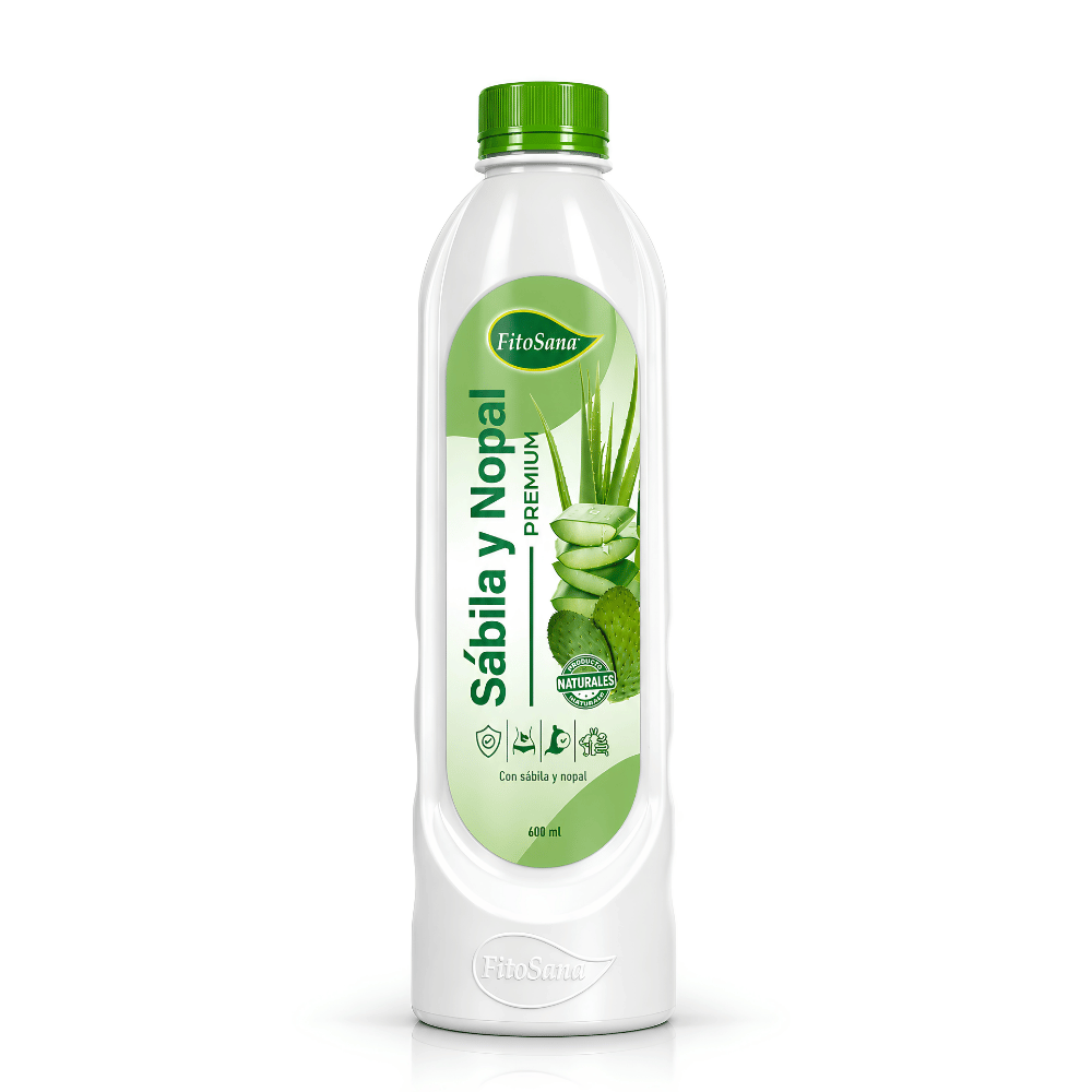 Bebida con Sábila y Nopal PREMIUM 600 ML - FITOSANA