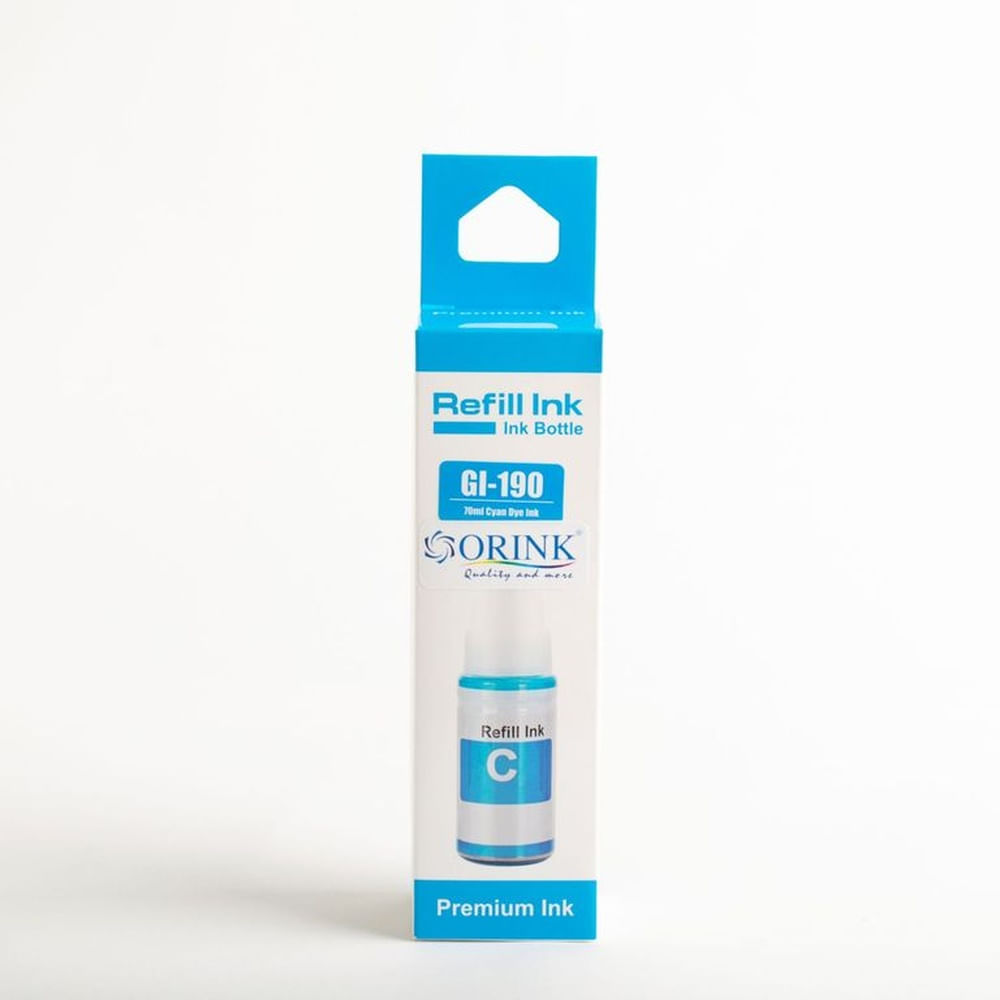 Tinta Compatible Orink GI-190 Azul Cyan 70 ml
